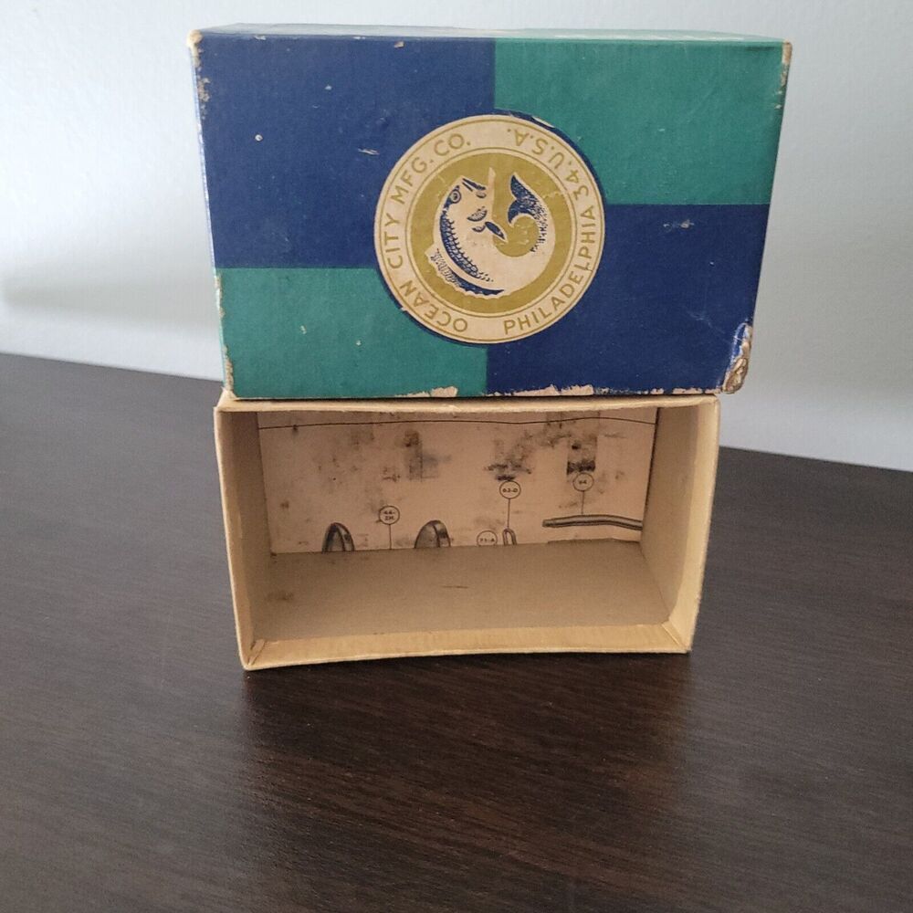 Vintage Ocean City 1591 Fishing Reel Empty Box Paperwork NO REEL